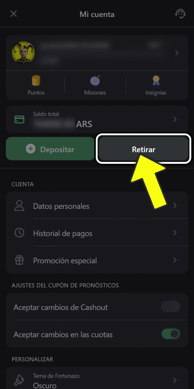 Retirá las ganancias generadas con los bonos en Fortunazo.