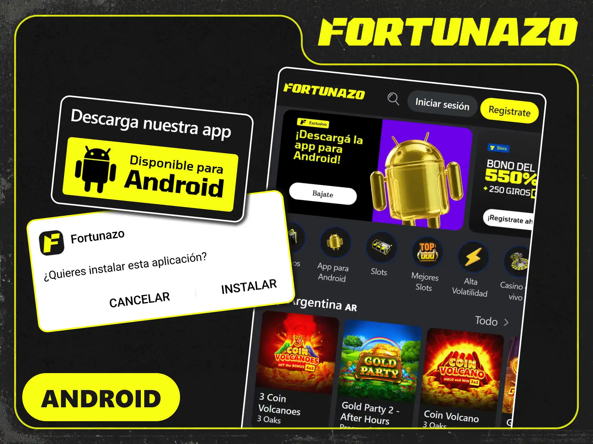 Descargá el archivo APK para dispositivos Android en Fortunazo.