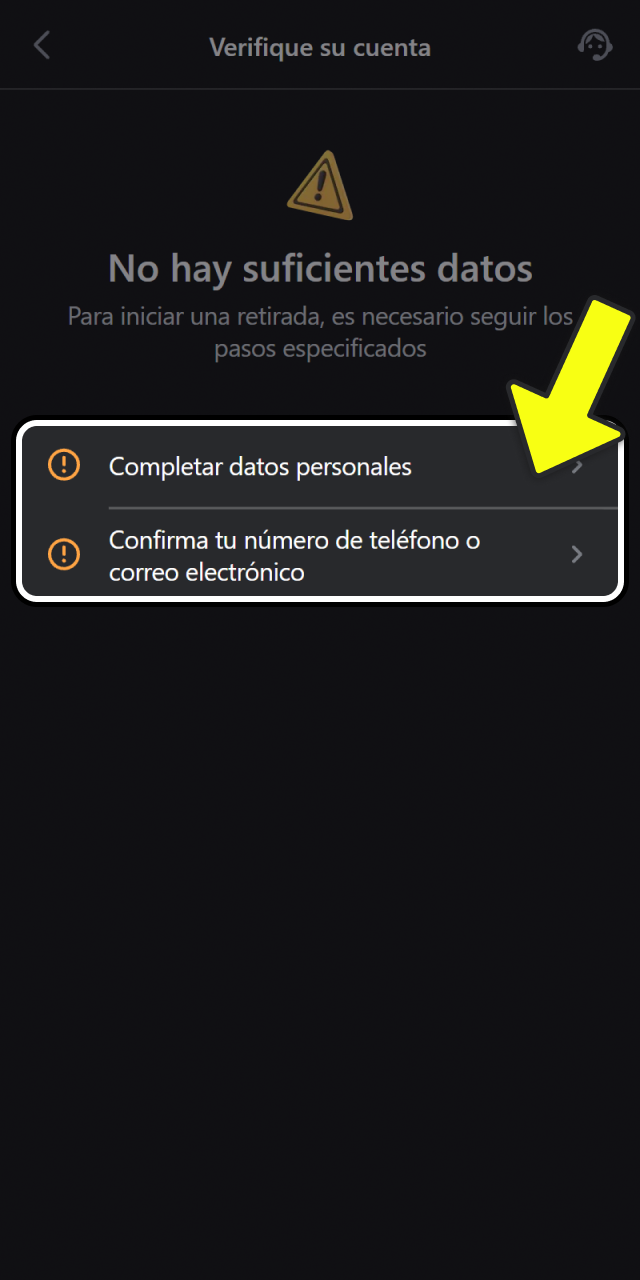 Validá tu identidad para procesar los retiros en Fortunazo oficial.